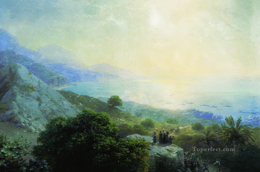 イワン・アイヴァゾフスキー クレタ島の山油絵